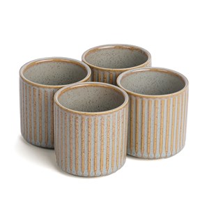 Coffret 4 tasses Tiao beiges