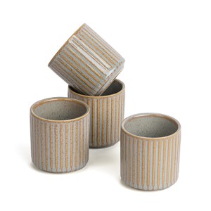 Coffret 4 tasses Tiao beiges