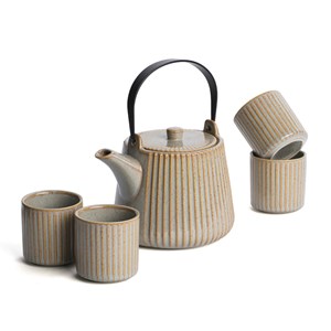 Coffret 4 tasses Tiao beiges