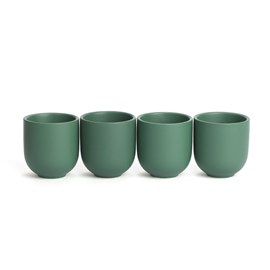 Coffret 4 tasses Uno vertes