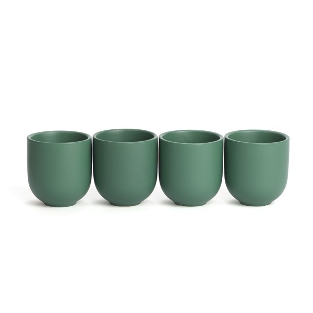 Nature & Découvertes - Coffret 4 tasses Uno vertes
