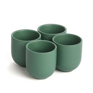 Coffret 4 tasses Uno vertes