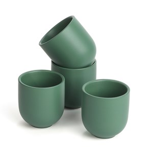 Coffret 4 tasses Uno vertes