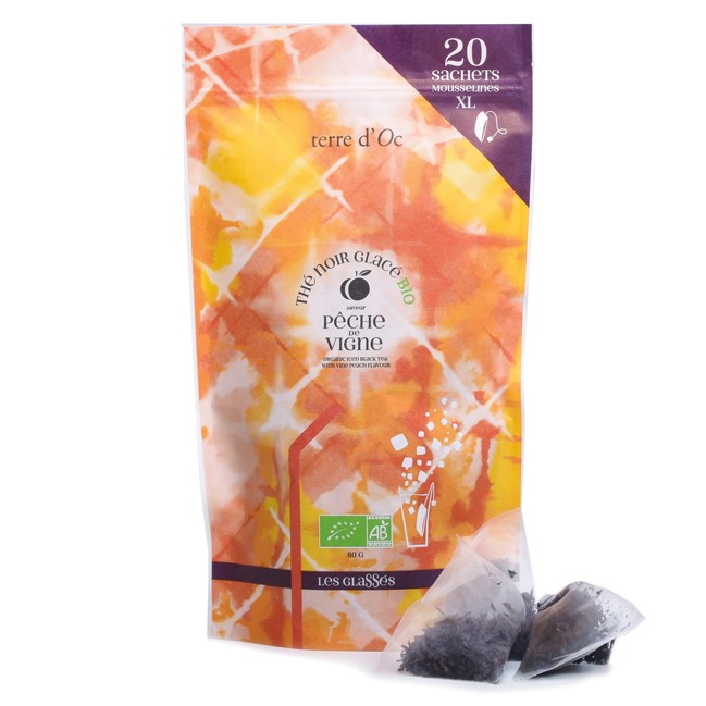 terre d'Oc - Thé noir glacé bio pêche de vigne