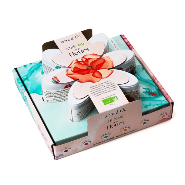 terre d'Oc - Coffret 6 thés aux fleurs bio