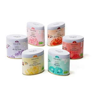 Coffret 6 thés aux fleurs bio