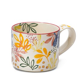 Mug fleuri en céramique