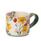 Mug fleuri en céramique Vert