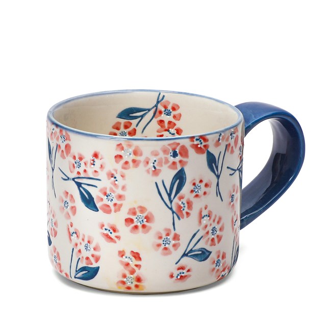 Mug fleuri en céramique