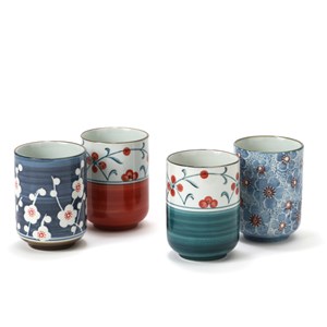 Coffret 4 tasses japonisantes