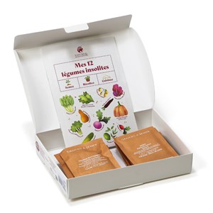 Coffret de graines 12 légumes insolites