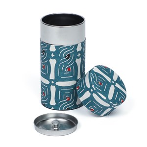 Boîte à thé motifs Bleu