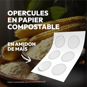 102 opercules compostables Caps'me