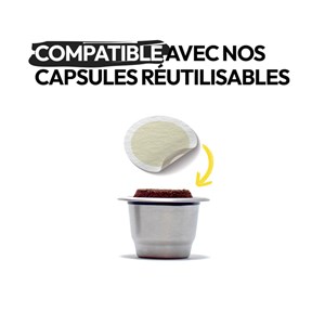102 opercules compostables Caps'me