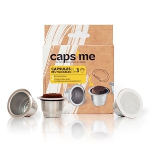 Pack 3 capsules réutilisables Caps'me