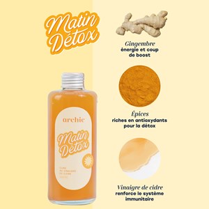 Cure matin détox vinaigre cidre Archie