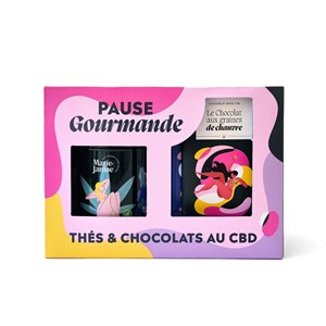 Coffret thé et chocolat au chanvre