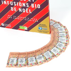 Calendrier de l'Avent thés bio de Noël