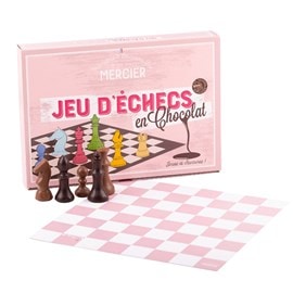 Jeu d'échecs en chocolat