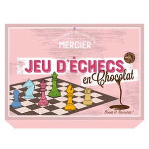 Jeu d'échecs en chocolat