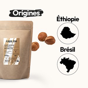 Café moulu noisettes Caps'me