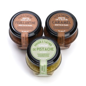 Trio de douceurs à tartiner