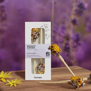 2 bouquets de fleurs séchées à infuser