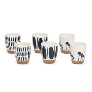 Coffret 6 tasses à café Mykonos