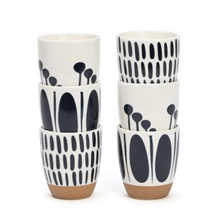 Coffret 6 tasses à café Mykonos