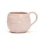 Mug fleur en grès Rose