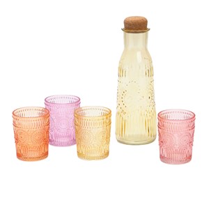 Carafe en verre coloré