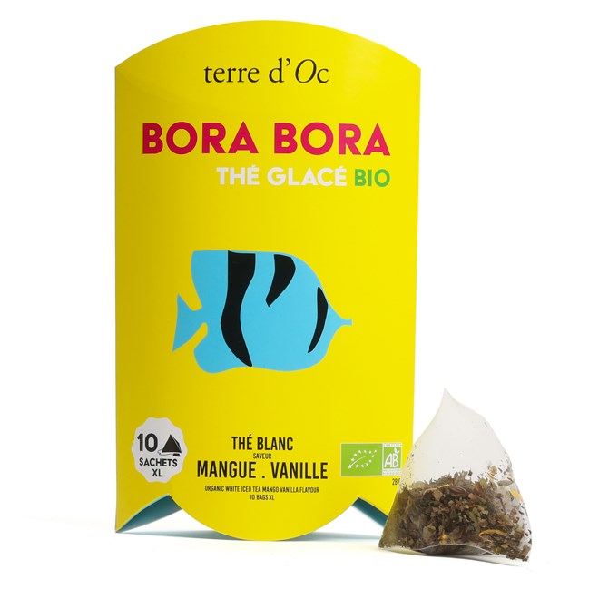 Thé glacé bio mangue vanille Bora Bora