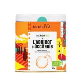 Thé noir bio abricot d'Occitanie