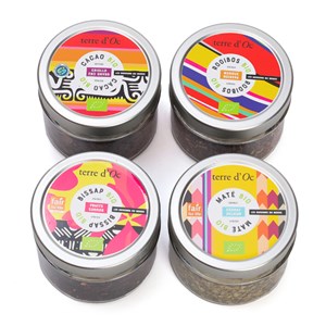 Coffret 4 boissons du monde bio