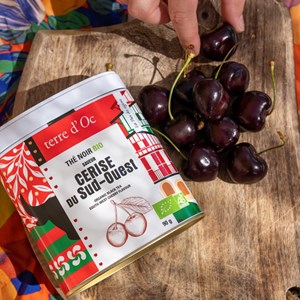 Thé noir cerise du Sud-Ouest bio