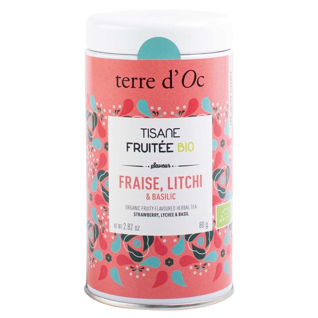 Tisane fraise litchi basilic bio