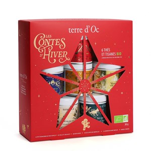 Coffret 6 thés de Noël bio