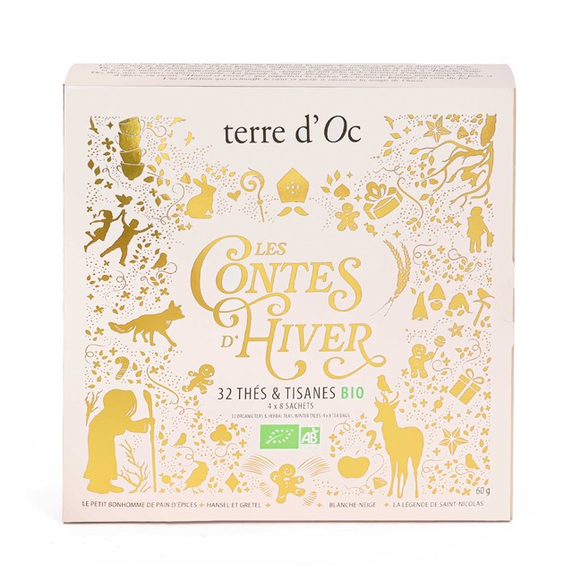 Coffret 32 thés et infusions bio Les contes d'hiver