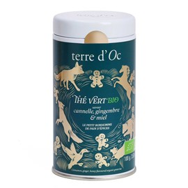 Thé vert bio gingembre cannelle miel