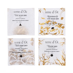 Cadeau d'assiette sapin de Noël thés bio