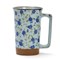 Mug fleuri en céramique Bleu