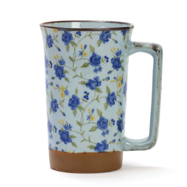 Mug fleuri en céramique