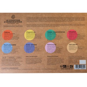 Coffret dégustation l'infusion bien-être bio Le comptoir d'herboristerie