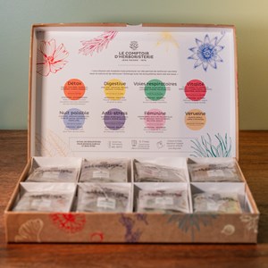Coffret dégustation l'infusion bien-être bio Le comptoir d'herboristerie