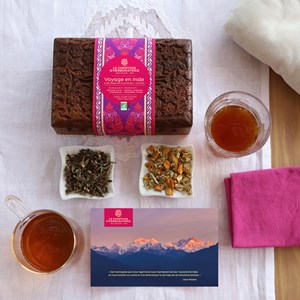 Coffret infusions bio 2 recettes traditionnelles indiennes