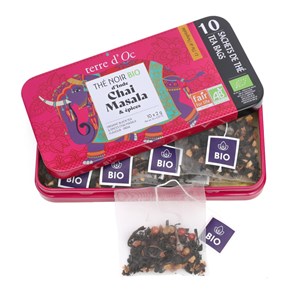 Coffret 10 infusettes thé Chai Masala bio