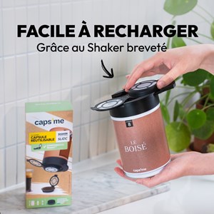 Pack 2 capsules réutilisables pour le café compatibles Senseo® Caps'me