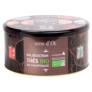 Coffret 42 infusettes Ma sélection thés de l'hospitalité bio terre d'Oc