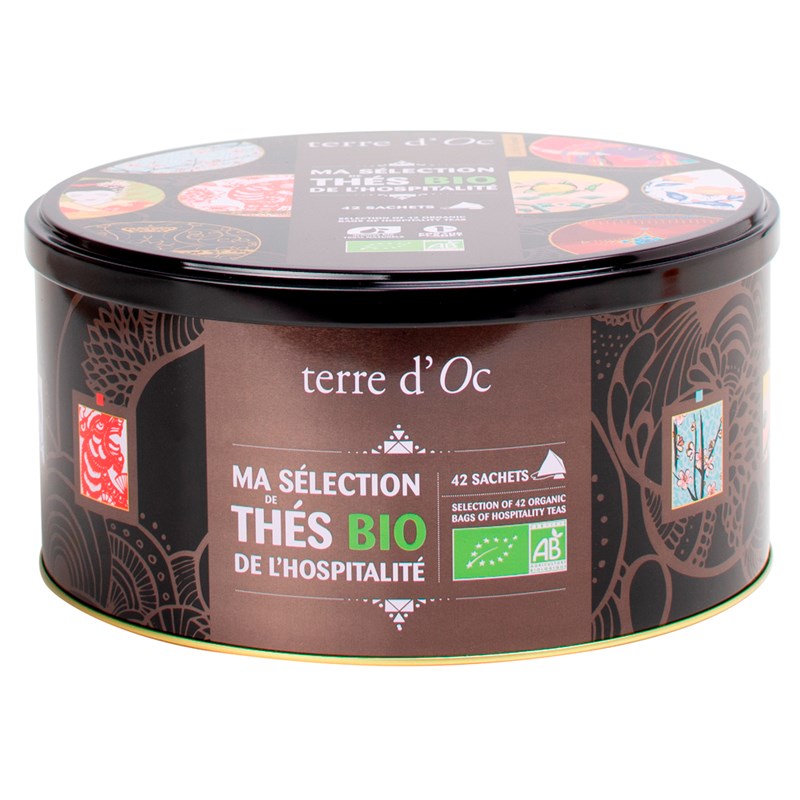 Coffret 42 infusettes Ma sélection thés de l'hospitalité bio terre d'Oc