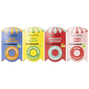 Rooibos glacé bio mangue passion Sieste tropiques 10 sachets XL terre d'Oc